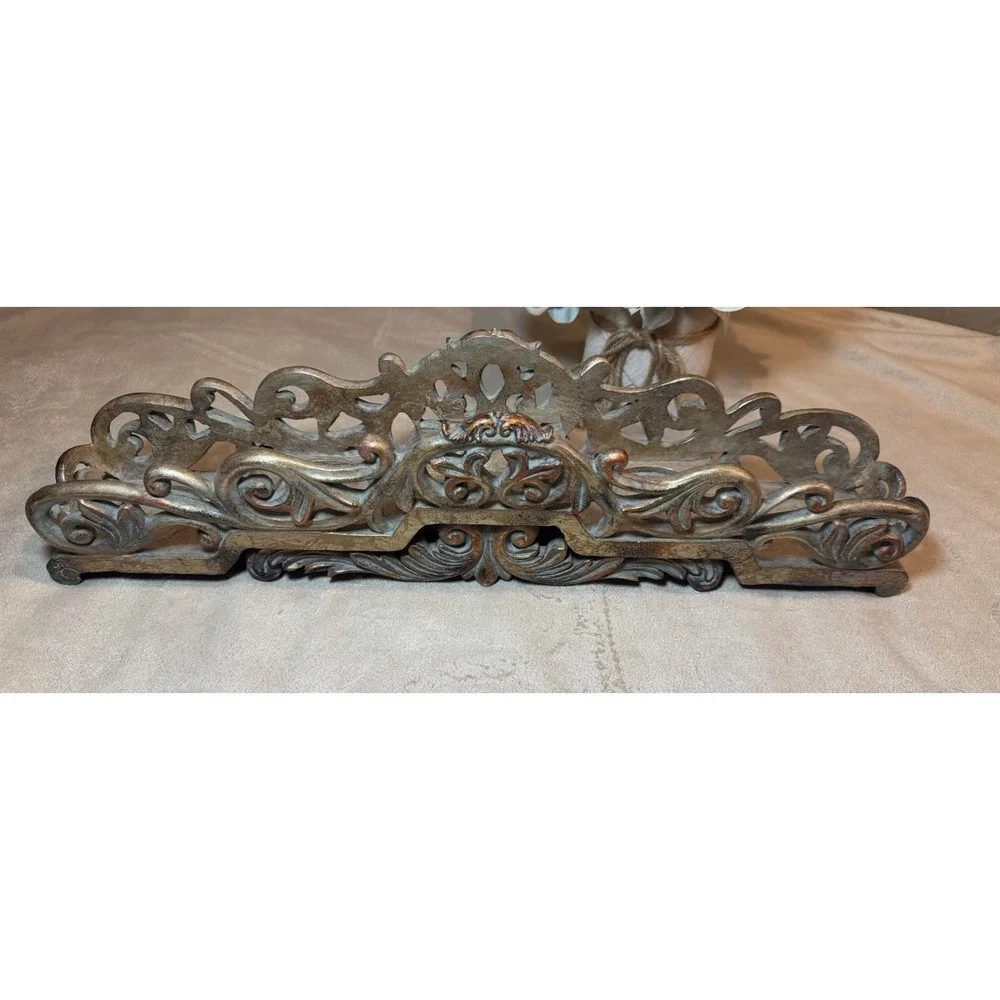 Vintage Ornate Baroque‎ Resin Tealight Candle Holder Gold Bronze Mantel